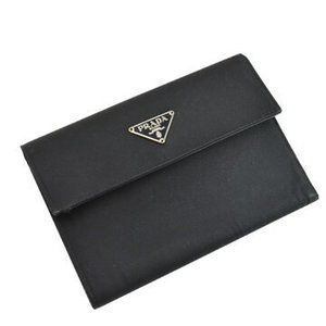 Prada Tri Wallet triangular black